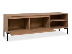 Móvel De Tv|Concept-Usine Móvel de TV em madeira industrial com armário NAVI Castanho