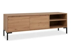 Móvel De Tv|Concept-Usine Móvel de TV em madeira industrial com armário NAVI Castanho