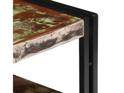 Móvel De Tv| Móvel de TV em madeira recuperada maciça 120x30x40 cm PT588360 Multicor
