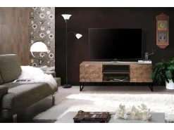 Móvel De Tv*Giner y colomer Móvel de TV em manguier e foncé marrom bronze Castanho