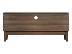 Móvel De Tv*Hauss Spole Móvel de TV em nogueira com 2 portas e arrumação aberta, estilo retro 110x40x48cm Castanho