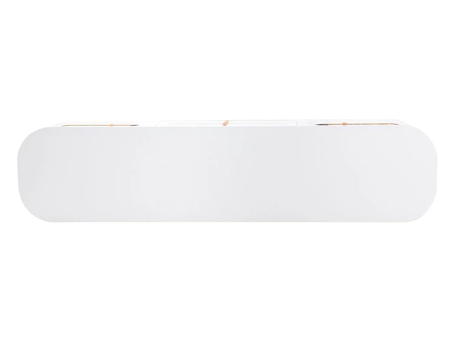 Móvel De Tv* Móvel de TV em rattan , Cômoda com duas portas e duas gavetas, patchwork e madeira Branco