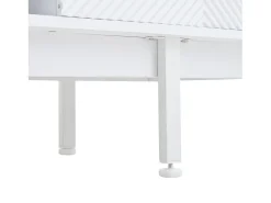 Sale Móvel de TV estilo boêmio com espaço de armazenamento, portas de armário minimalistas, 200 x 40 x 51 cm, Branco