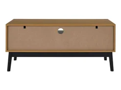 Móvel De Tv|The Home Deco Factory Móvel de TV Félix M1 com armazenamento e design elegante em madeira marrom Castanho