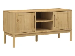 Móvel De Tv* Móvel de TV FLORO 114x43x55 cm pinho maciço mel PT362640 Castanho
