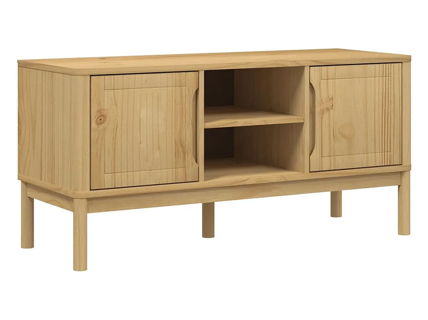 Móvel De Tv* Móvel de TV FLORO 114x43x55 cm pinho maciço mel PT362640 Castanho