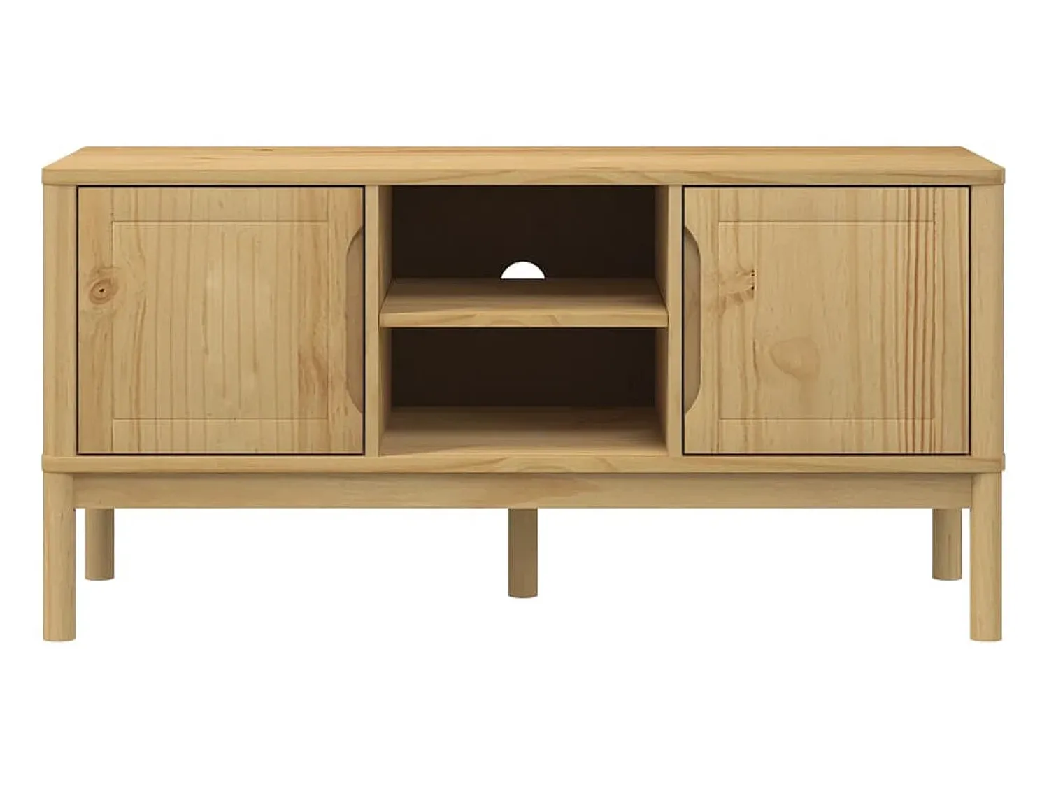Móvel De Tv* Móvel de TV FLORO 114x43x55 cm pinho maciço mel PT362640 Castanho