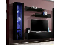 Price Factory Móvel de TV FLY A2 design, cor brilhante + LED. Móvel suspenso moderno e na moda para a sua sala de estar.^ Móvel De Tv