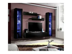 Price Factory Móvel de TV FLY A2 design, cor brilhante + LED. Móvel suspenso moderno e na moda para a sua sala de estar.^ Móvel De Tv