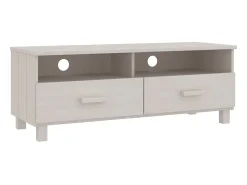 Móvel de TV HAMAR 106x40x40 cm pinho maciço PT650859^ Móvel De Tv