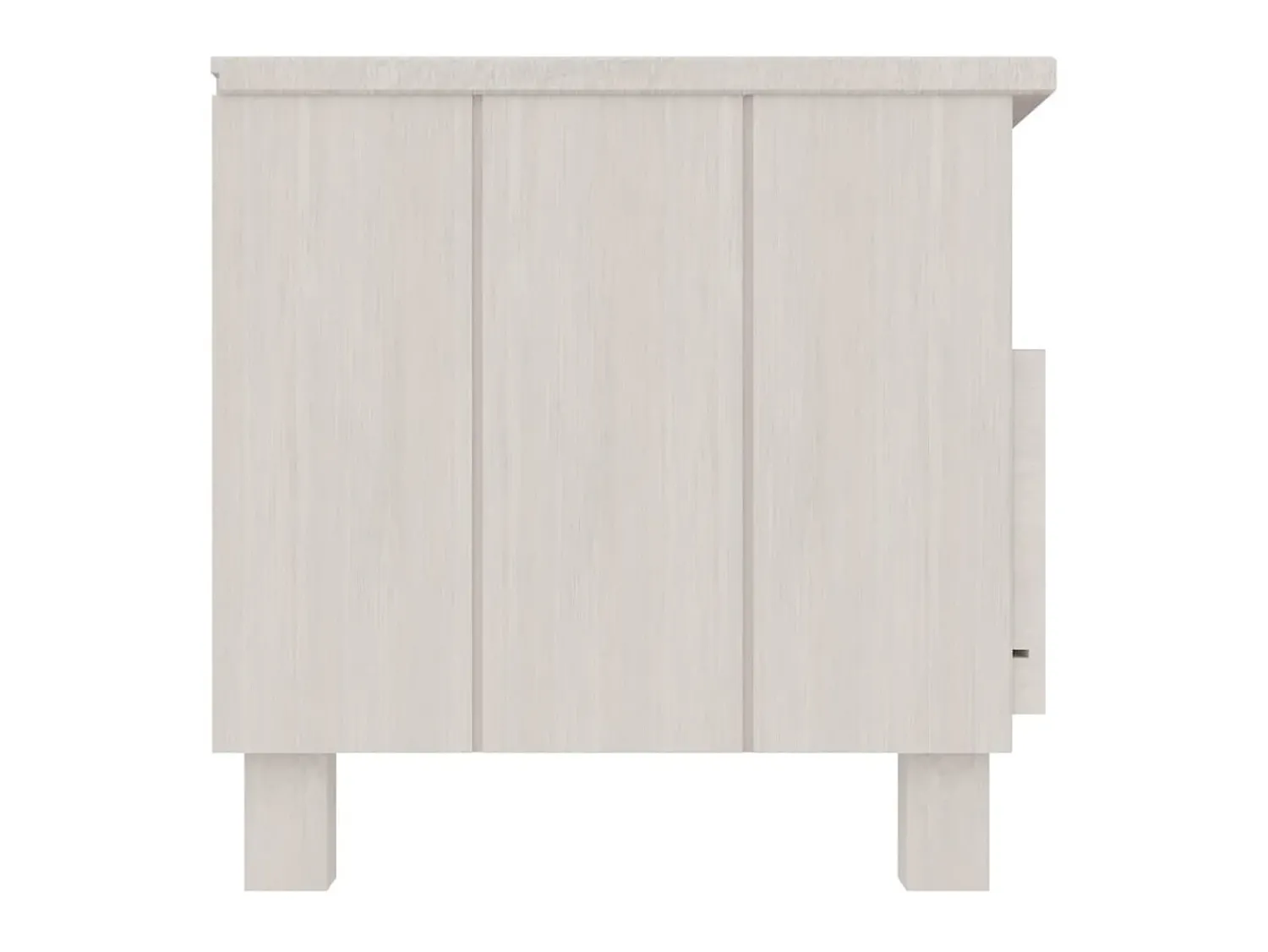 Móvel de TV HAMAR 106x40x40 cm pinho maciço PT650859^ Móvel De Tv
