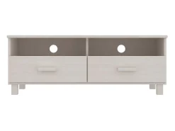 Móvel de TV HAMAR 106x40x40 cm pinho maciço PT650859^ Móvel De Tv