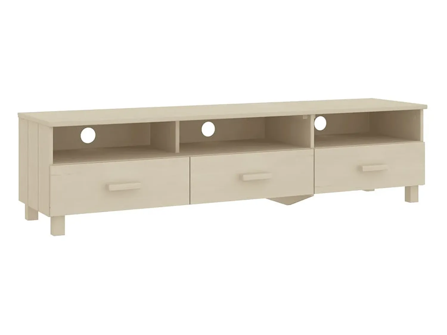 Móvel De Tv* Móvel de TV HAMAR 158x40x40 cm pinho maciço -mel PT372420 Castanho