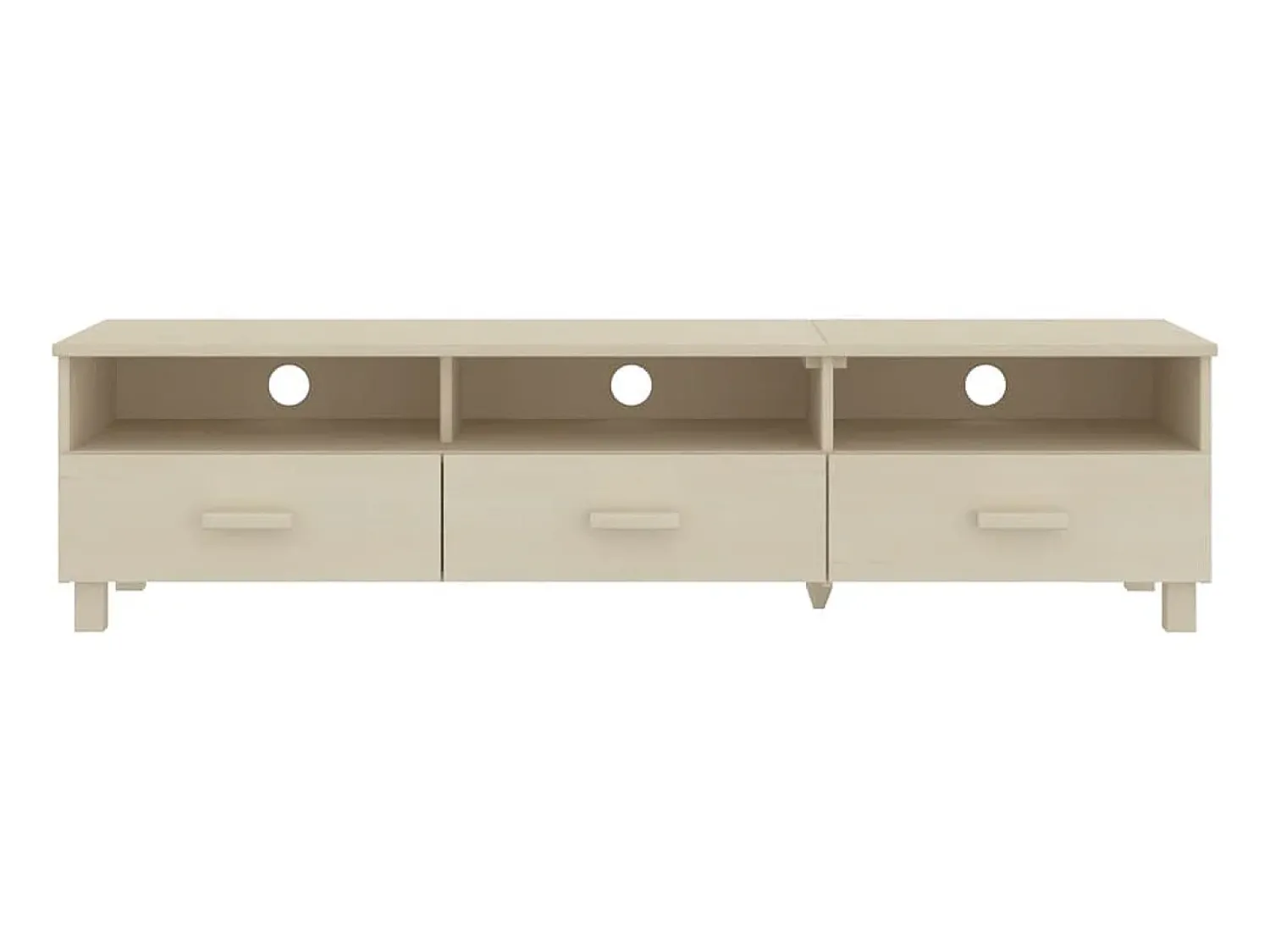 Móvel De Tv* Móvel de TV HAMAR 158x40x40 cm pinho maciço -mel PT372420 Castanho