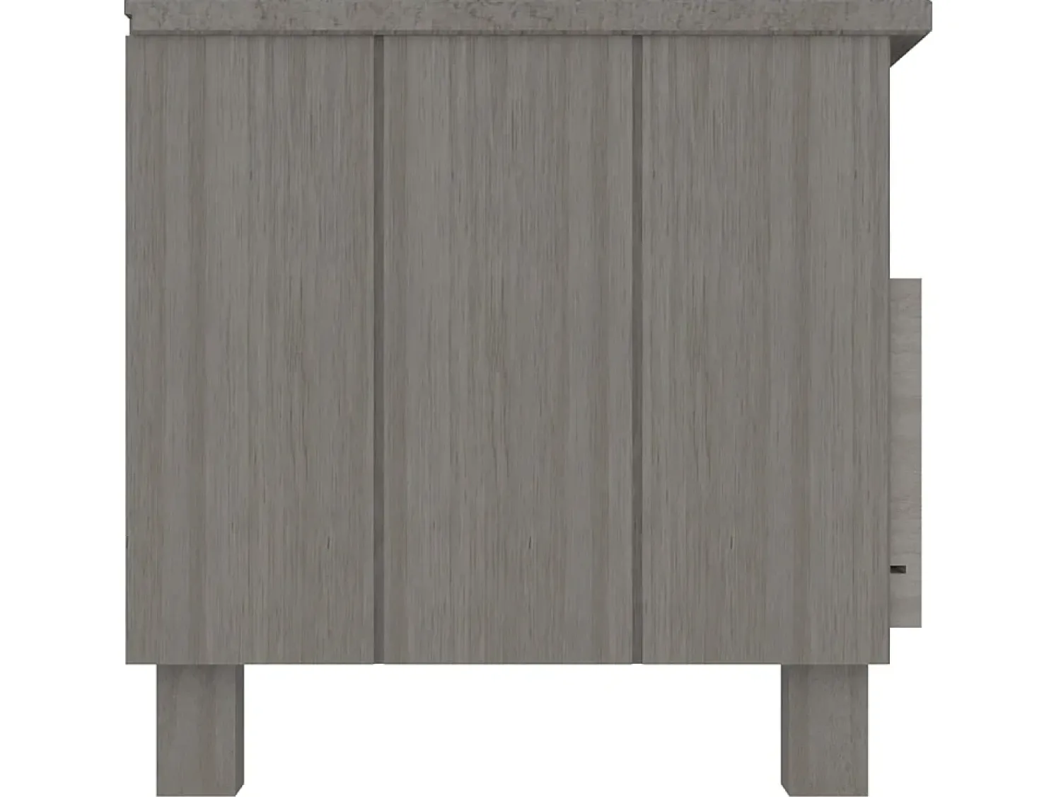 Móvel De Tv| Móvel de TV HAMAR 106x40x40 cm pinho maciço cinza-claro PT524451 Cinzento