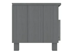 Móvel De Tv|vidaxl Móvel de TV HAMAR 106x40x40 cm pinho maciço cinza-escuro Cinzento