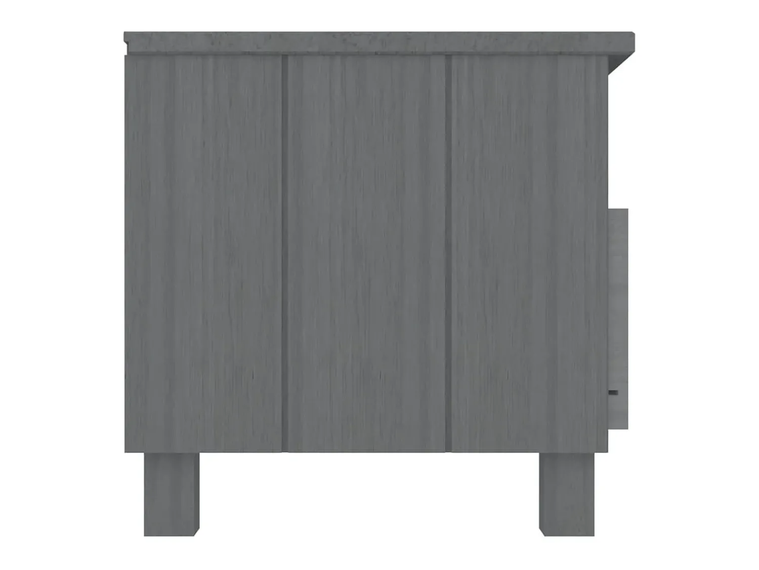 Móvel De Tv|vidaxl Móvel de TV HAMAR 106x40x40 cm pinho maciço cinza-escuro Cinzento
