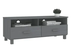 Móvel De Tv|vidaxl Móvel de TV HAMAR 106x40x40 cm pinho maciço cinza-escuro Cinzento