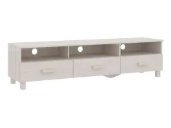 Móvel de TV HAMAR 158x40x40 cm pinho maciço PT687386^ Móvel De Tv