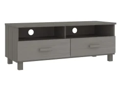 Móvel De Tv|vidaxl Móvel de TV HAMAR 106x40x40 cm pinho maciço cinza-claro Cinzento claro