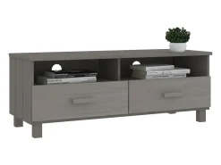 Móvel De Tv|vidaxl Móvel de TV HAMAR 106x40x40 cm pinho maciço cinza-claro Cinzento claro