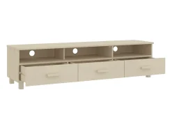 vidaxl Móvel de TV HAMAR 158x40x40 cm pinho maciço -mel^ Móvel De Tv