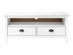 Móvel De Tv*vidaxl Móvel de TV Hill 110x40x47 cm pinho maciço Branco