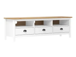 Móvel De Tv* Móvel de TV Hill 158x40x47 cm pinho maciço PT723686 Branco