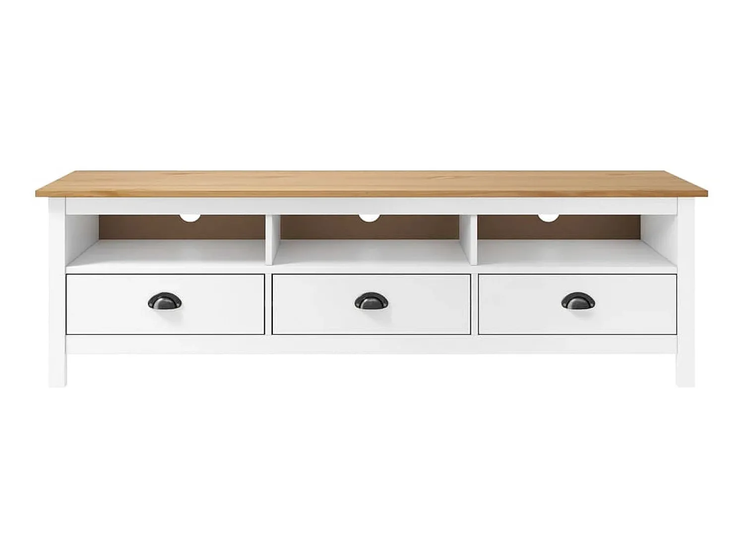 Móvel De Tv* Móvel de TV Hill 158x40x47 cm pinho maciço PT723686 Branco