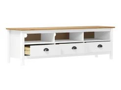 Móvel De Tv* Móvel de TV Hill 158x40x47 cm pinho maciço PT723686 Branco