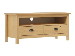 Móvel De Tv* Móvel de TV Hill 110x40x47 cm pinho maciço mel PT839439 Castanho