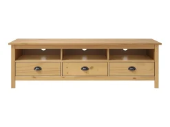 Sale Móvel de TV Hill 158x40x47 cm pinho maciço mel PT728474 Castanho