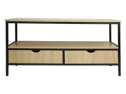 Discount Habitat et jardin Móvel de TV Industrial "Detroit" 113 x 40 x 55 cm - Com Gavetas e Armazenamento Bege
