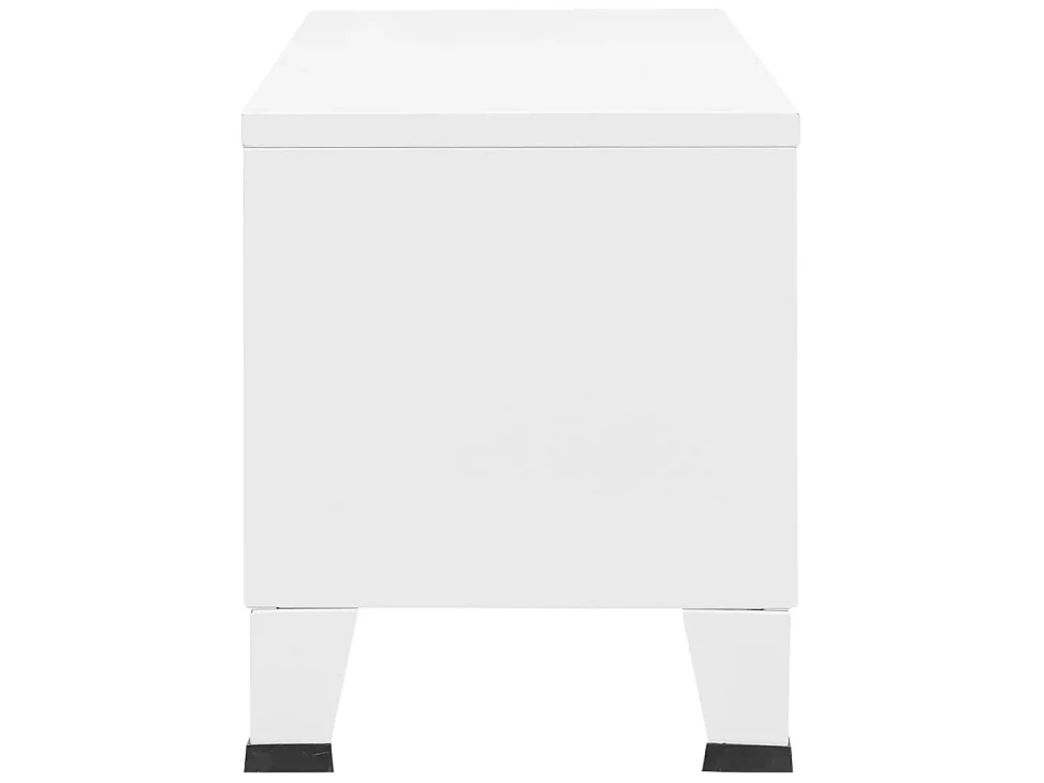 Móvel De Tv| Móvel de TV industrial 105x35x42 cm metal PT912501 Branco