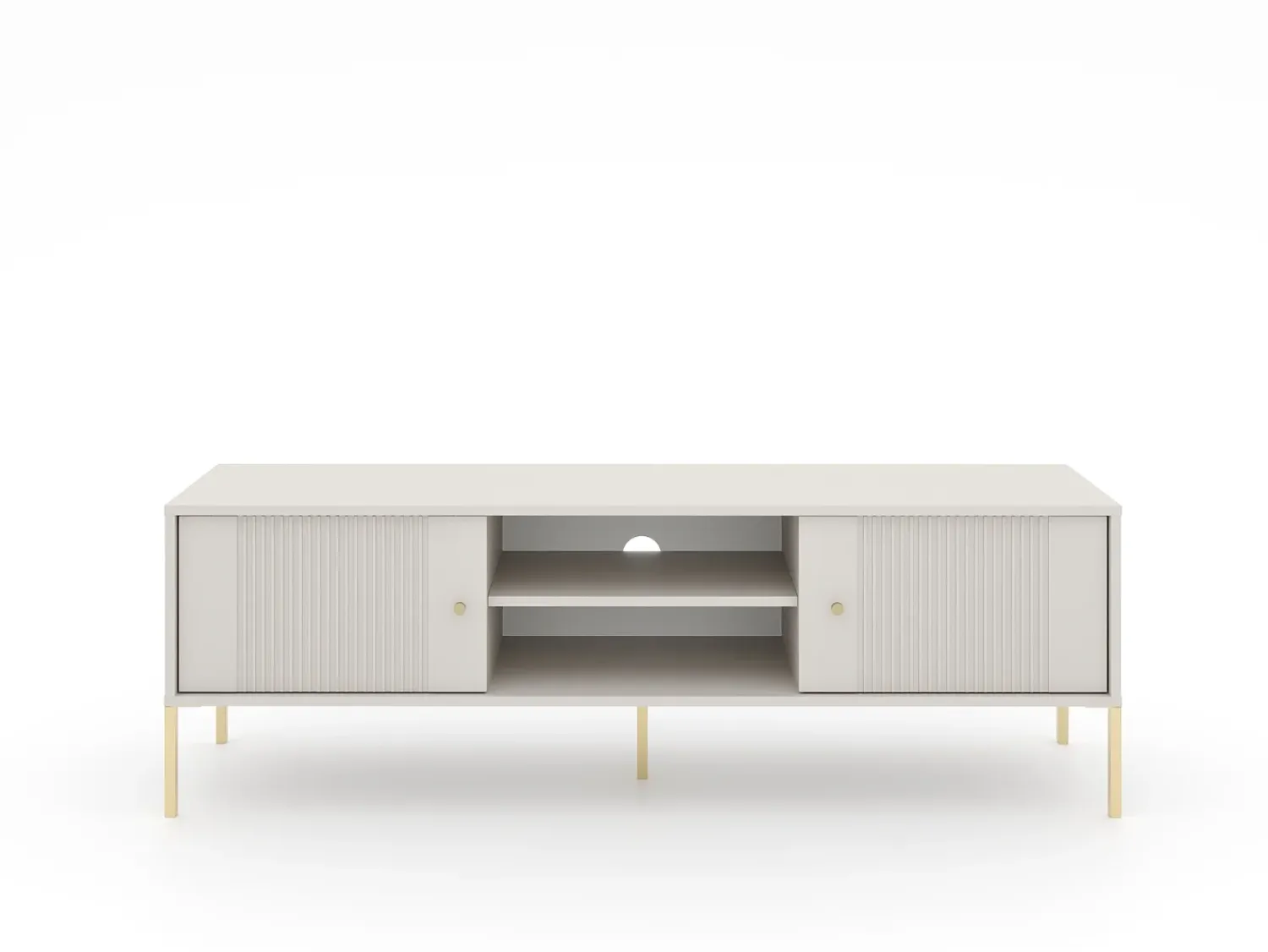 Sale Móvel de TV Iseo caxemira/dourado/dourado Bege / Dourado
