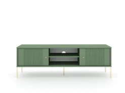 Discount Móvel de TV Iseo verde fumê/dourado/dourado Verde / Dourado