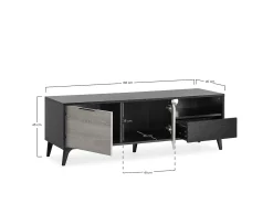 Móvel De Tv*VS Venta-stock Móvel de TV Kalma 2 portas 1 gaveta cor /carvalho Preto