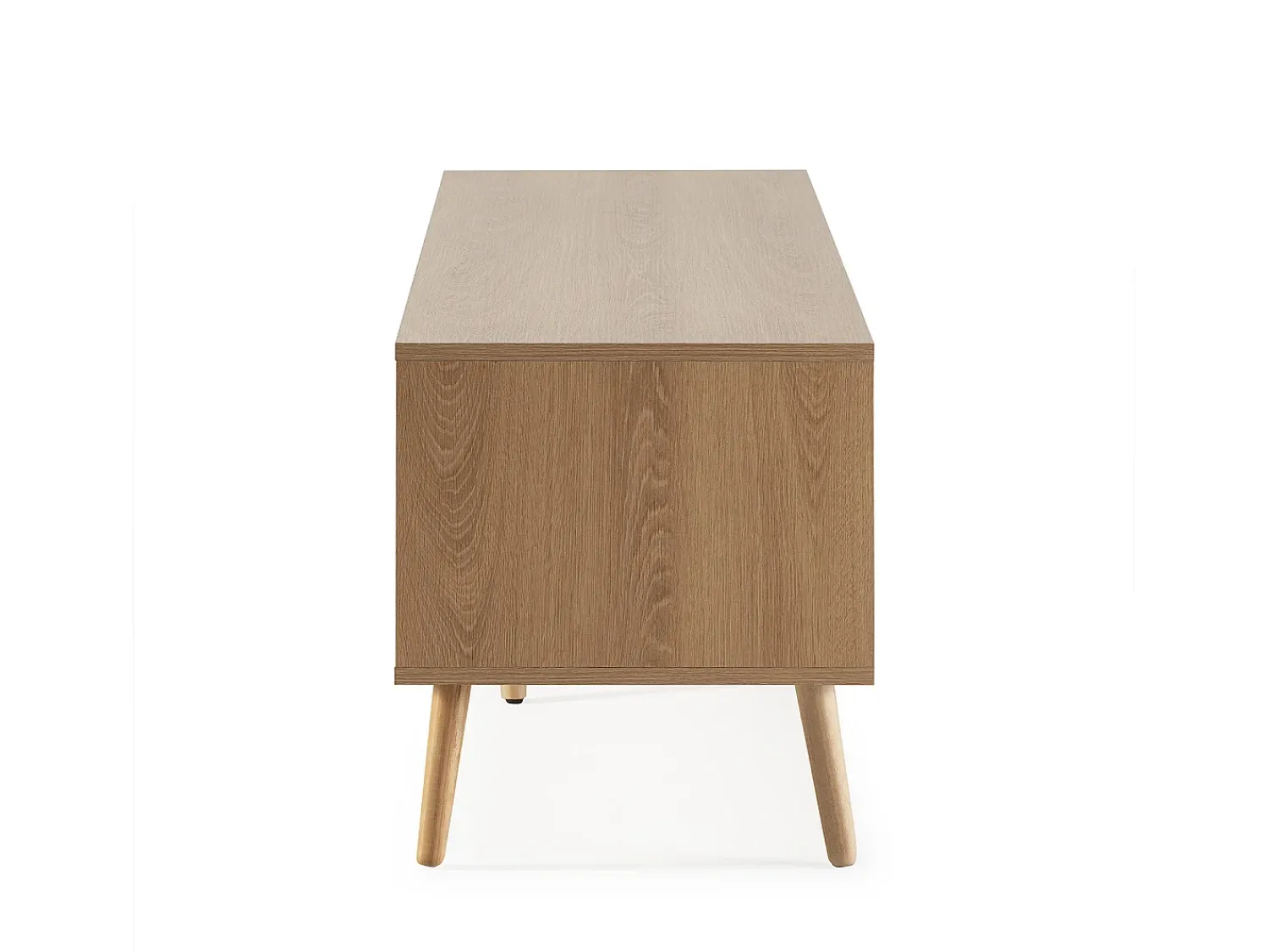 VS Venta-stock Móvel de TV Lluvia com 4 portas cor carvalho, 160 cm de comprimento. Castanho