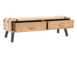 Móvel De Tv* Móvel de TV madeira de abeto maciça 120x33x35 cm PT521868 Castanho