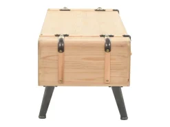 Móvel De Tv* Móvel de TV madeira de abeto maciça 120x33x35 cm PT521868 Castanho