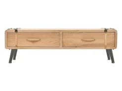 Móvel De Tv* Móvel de TV madeira de abeto maciça 120x33x35 cm PT521868 Castanho