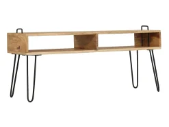Hot Móvel de TV madeira de mangueira maciça 110x35x45 cm PT704995 Castanho