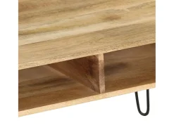 Hot Móvel de TV madeira de mangueira maciça 110x35x45 cm PT704995 Castanho