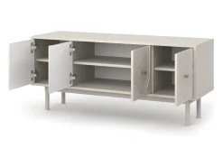 Móvel De Tv| Móvel de TV Mazoma 4P caxemira/ caxemira/dourado Bege