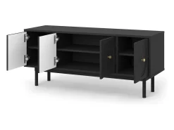 Móvel De Tv* Móvel de TV Mazoma 4P //dourado Preto