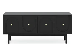 Móvel De Tv* Móvel de TV Mazoma 4P //dourado Preto