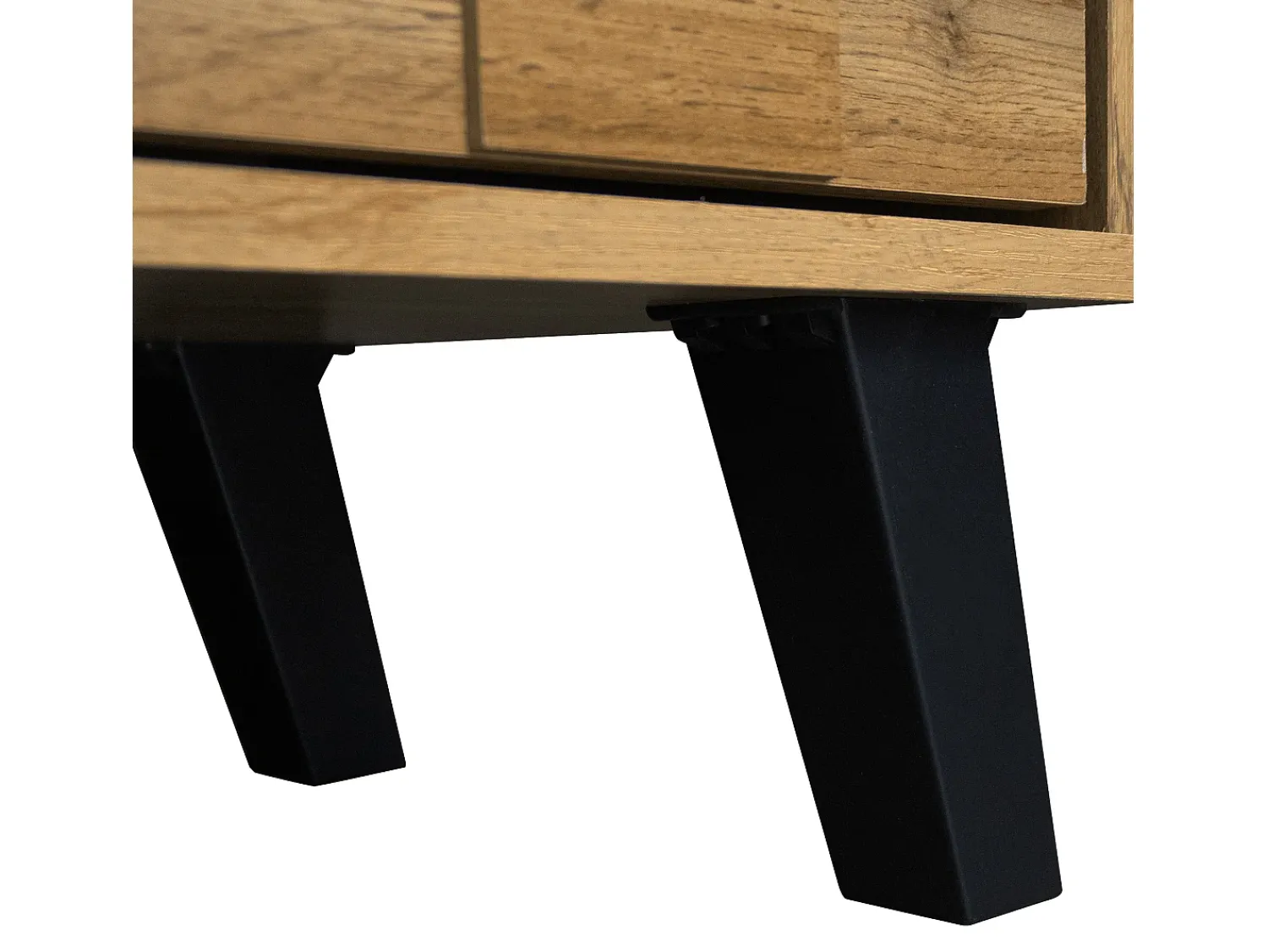 Outlet ModernLuxe Móvel de TV moderno - com 2 portas e 2 compartimentos abertos - Natural Natural claro