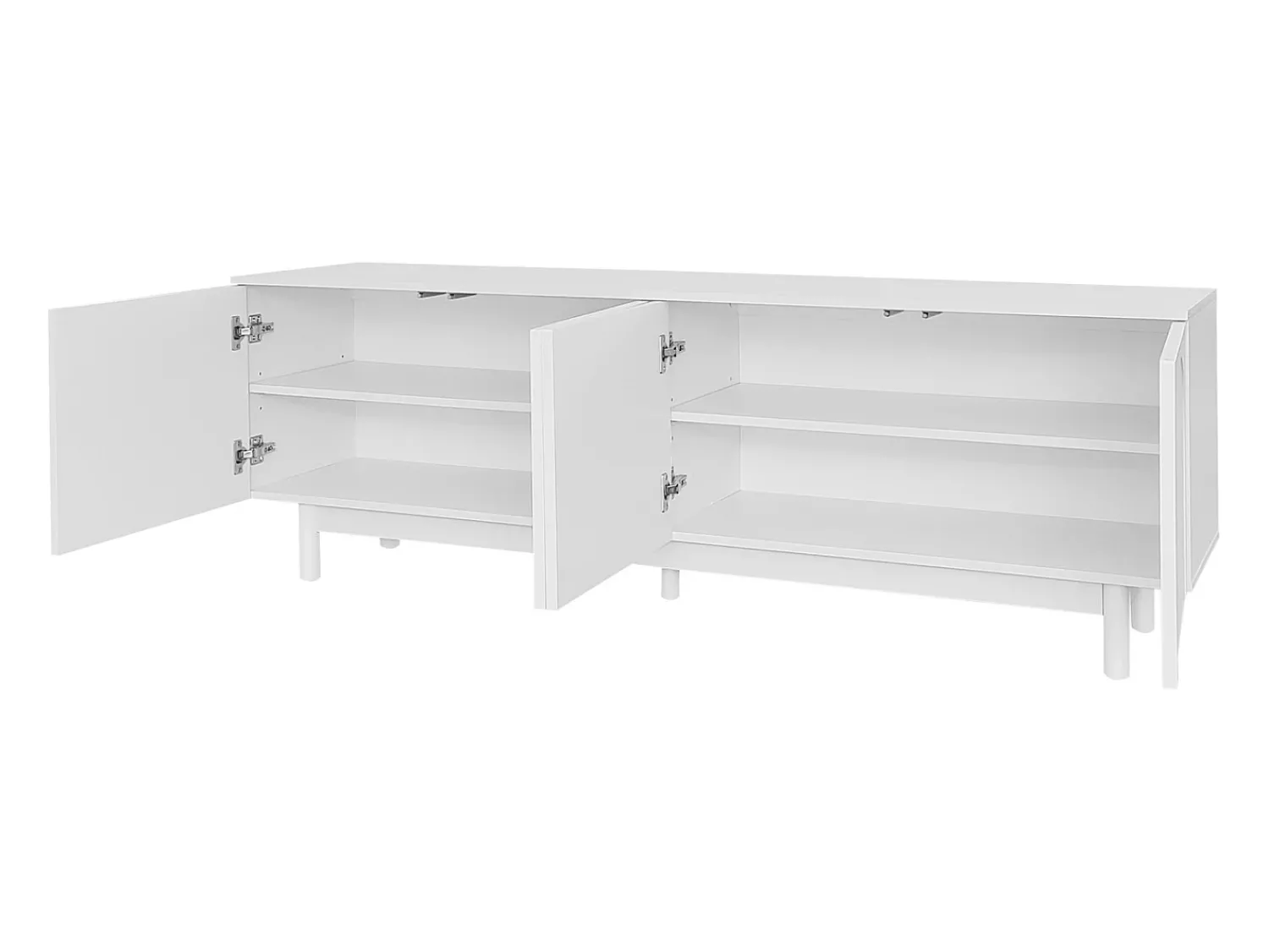 Best Móvel de TV moderno , 175 × 38 × 56 cm, com prateleiras ajustáveis, elegante e luxuoso, ideal para sala de estar. Branco