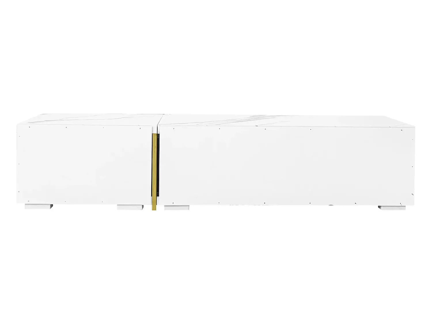 Móvel De Tv| Móvel de TV moderno com comprimento variável (140-260 cm), Móvel de TV baixo com função giratória, Preto