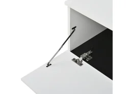 Móvel De Tv|ModernLuxe Móvel de TV moderno 180x38x45 cm - 3 portas - com prateleiras abertas - Branco